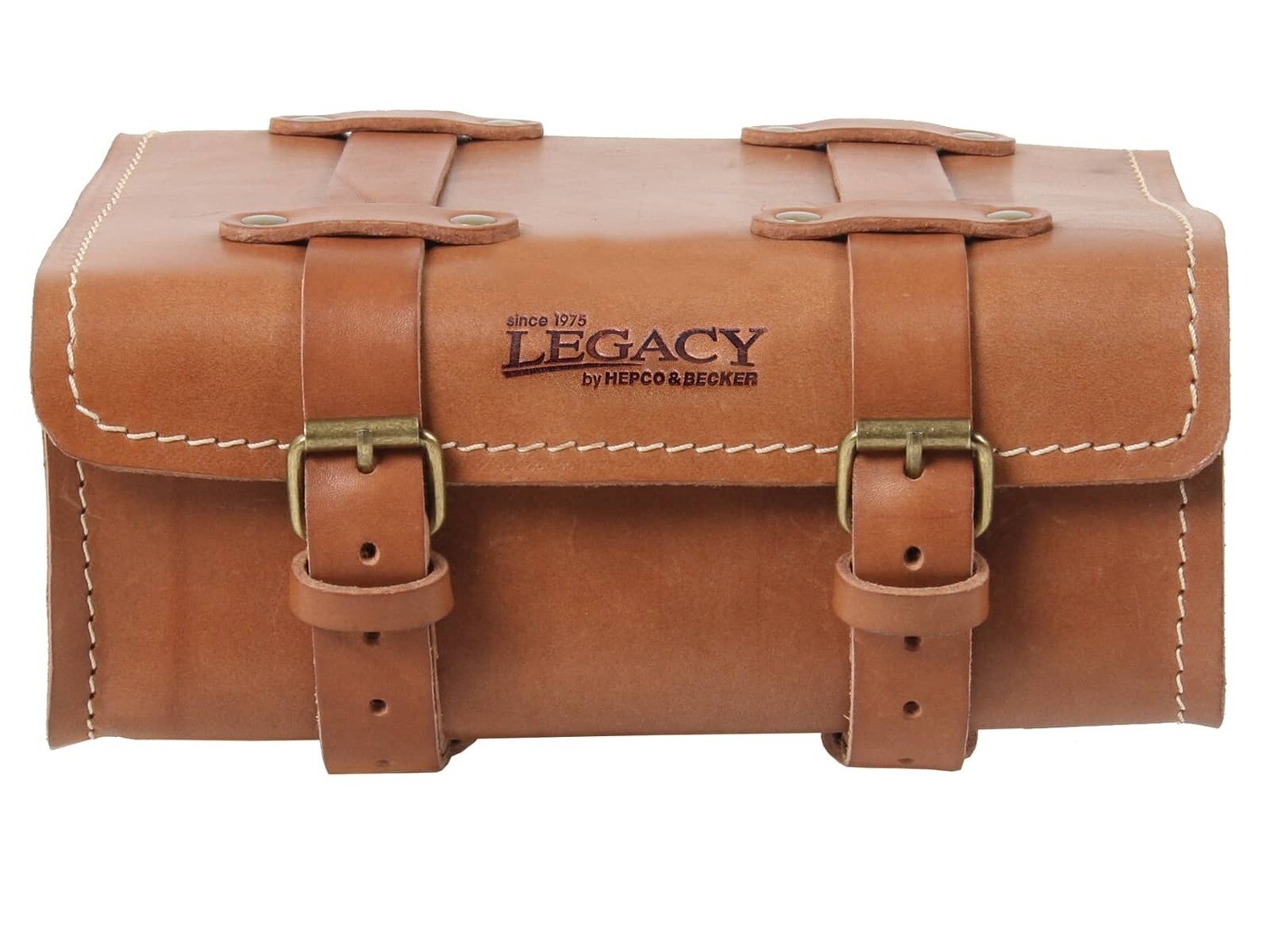 Hepco&Becker Legacy Rear Bag Leather - hellbraun