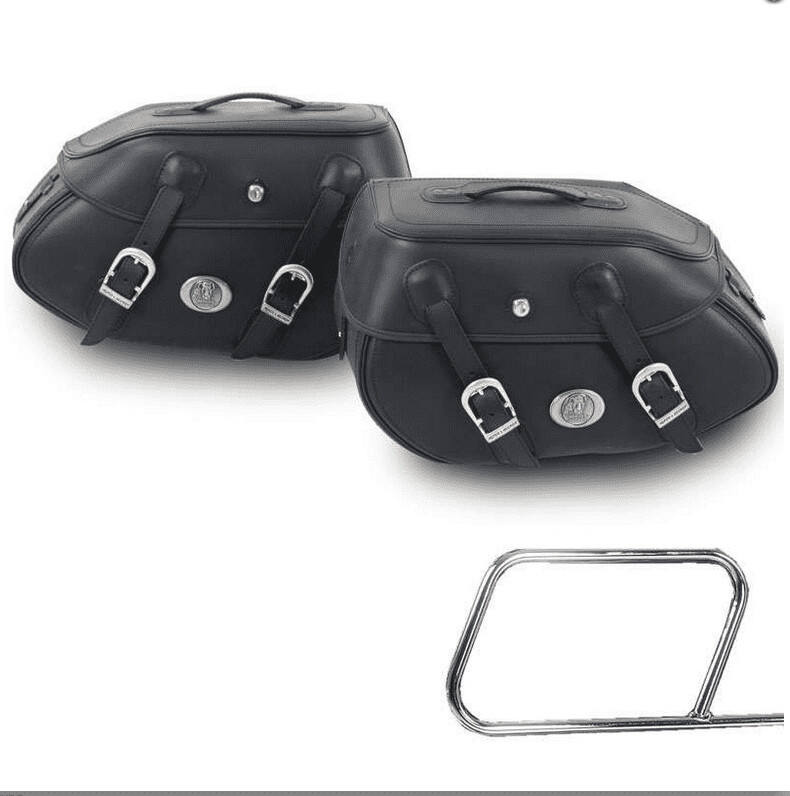 Hepco&Becker Satteltaschensatz Buffalo schwarz für Rohrpacktaschenhalter