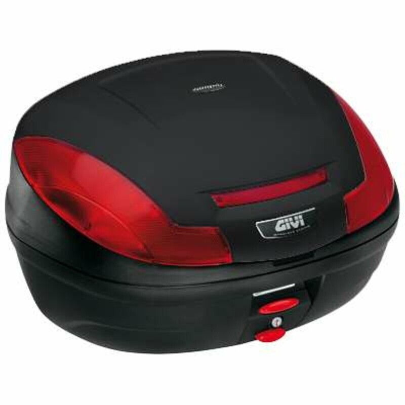 GIVI E470 Simply III - Monolock Topcase mit Platte und COVER schwarz matt GIVI E470 Simply III - Monolock Topcase mit Platte und COVER schwarz matt