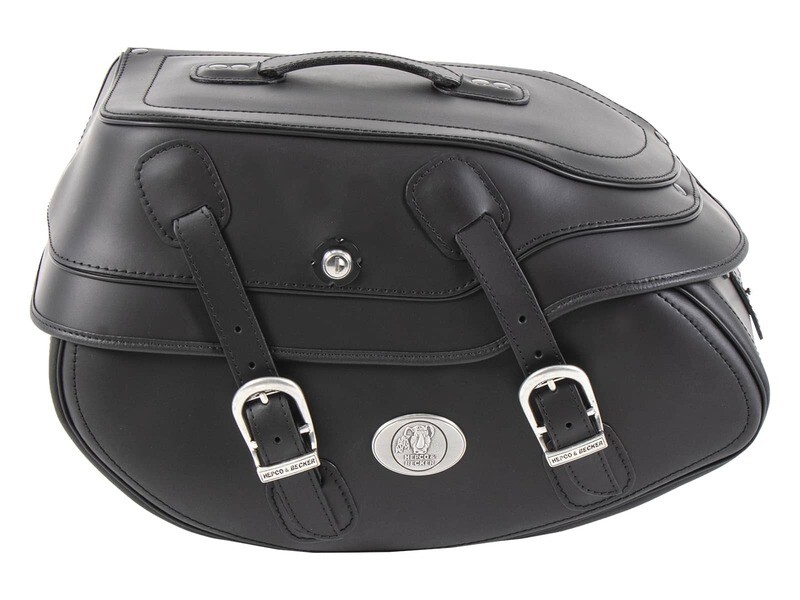 Hepco&Becker Ledereinzeltasche Buffalo schwarz links für C-Bow Träger