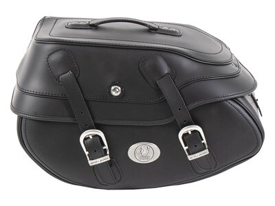 Hepco&Becker Ledereinzeltasche Buffalo schwarz links für C-Bow Träger