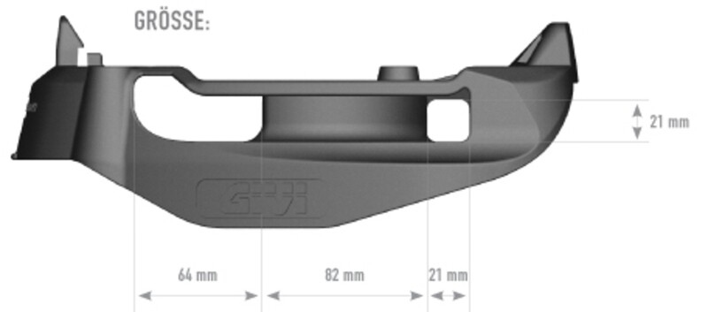 GIVI M6M Kunststoff Platten-Kit komplett für Monolock Topcase mit Bügelschloß-Befestigung GIVI M6M Kunststoff Platten-Kit komplett für Monolock Topcase mit Bügelschloß-Befestigung
