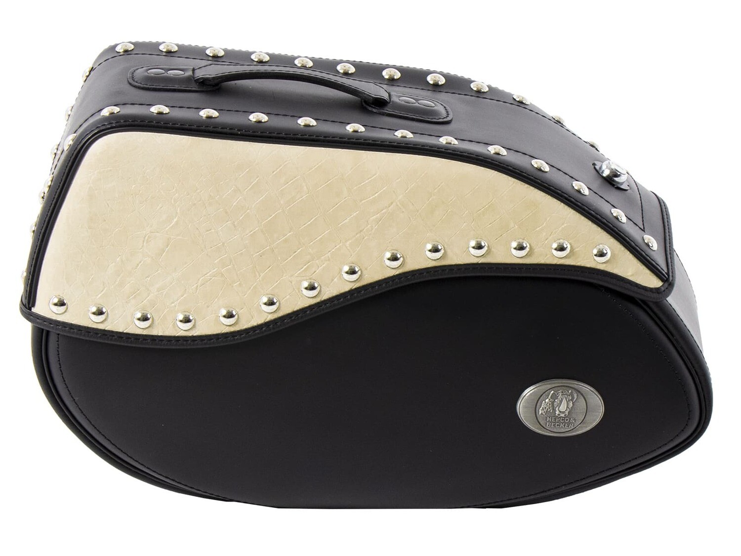 Hepco&Becker Ledereinzeltasche Ivory links für C-Bow Träger