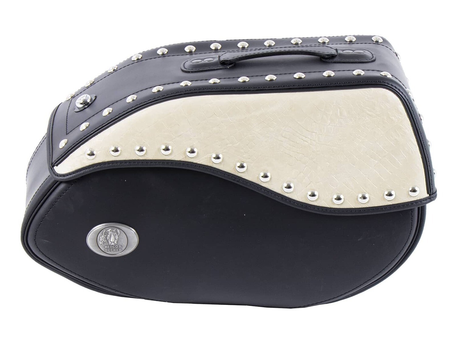 Hepco&Becker Ledereinzeltasche Ivory rechts für C-Bow Träger