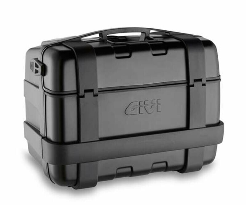 GIVI Trekker 46 - Monokey Koffer schwarz mit Alu Cover schwarz GIVI Trekker 46 - Monokey Koffer schwarz mit Alu Cover schwarz