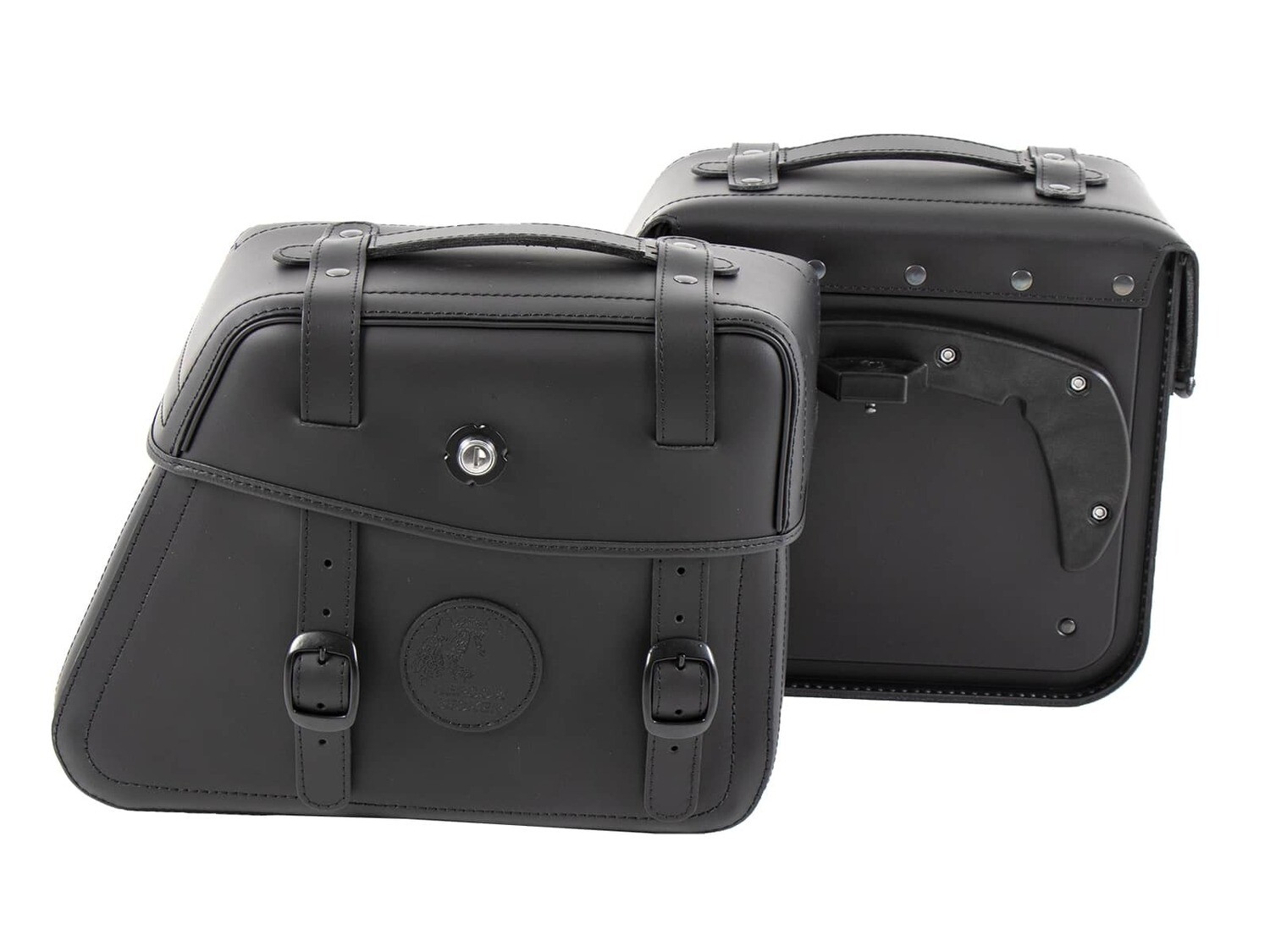 Hepco&Becker Ledertaschensatz Rugged 21 ltr. für C-Bow Halter - schwarz