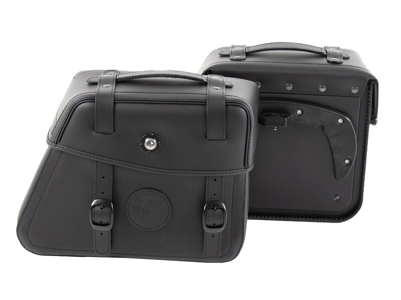 Hepco&Becker Ledertaschensatz Rugged 21 ltr. für C-Bow Halter - schwarz