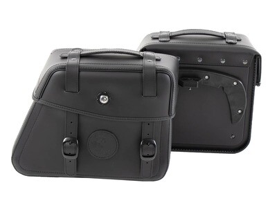 Hepco&Becker Ledertaschensatz Rugged 21 ltr. für C-Bow Halter - schwarz