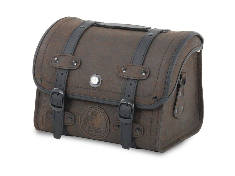 Hepco&Becker Smallbag Rugged 19 ltr. - braun inkl. Schnellverschluss für Sissybars mit Gepäckbrücke oder Rohrgepäckbrücken