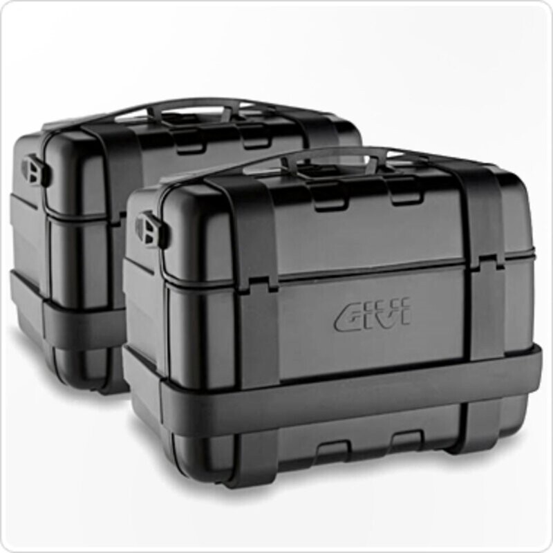 GIVI Trekker 46 Koffer-Satz Monokey schwarz mit Alu Cover schwarz GIVI Trekker 46 Koffer-Satz Monokey schwarz mit Alu Cover schwarz