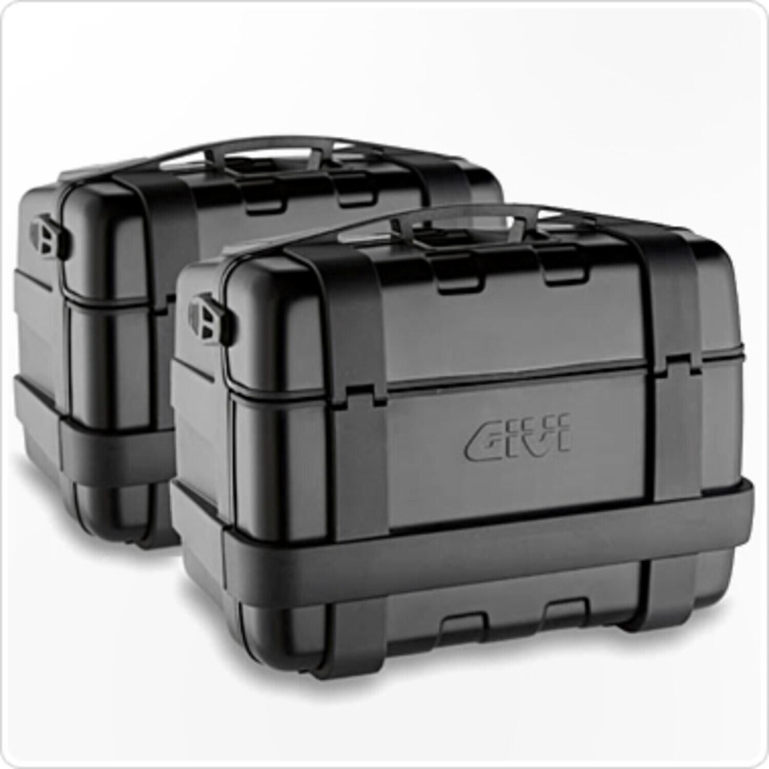 GIVI Trekker 33 Koffer Satz Monokey schwarz mit Alu Cover schwarz