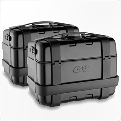 GIVI Trekker 33 Koffer Satz Monokey schwarz mit Alu Cover schwarz GIVI Trekker 33 Koffer Satz Monokey schwarz mit Alu Cover schwarz