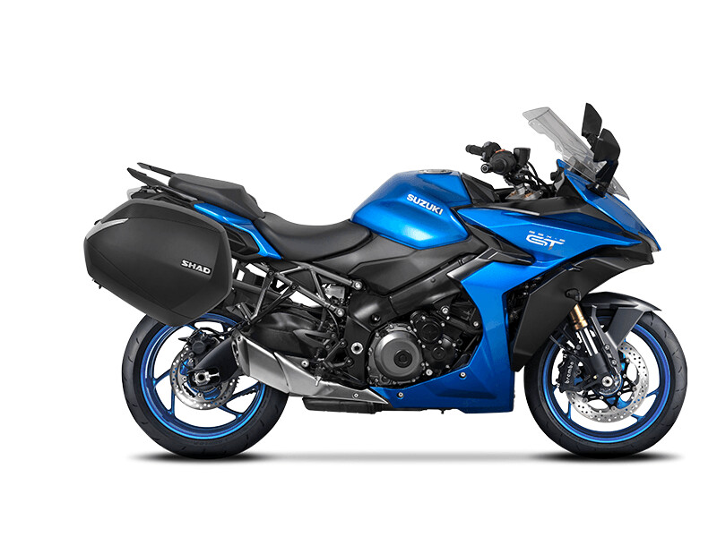 Suzuki GSX-S 1000 GT TRQ ABS (2022-) SHAD SH36 Carbon Koffer System 2x36 Liter inkl. Kofferträger Suzuki GSX-S 1000 GT TRQ ABS (2022-) SHAD SH36 Carbon Koffer System 2x36 Liter inkl. Kofferträger