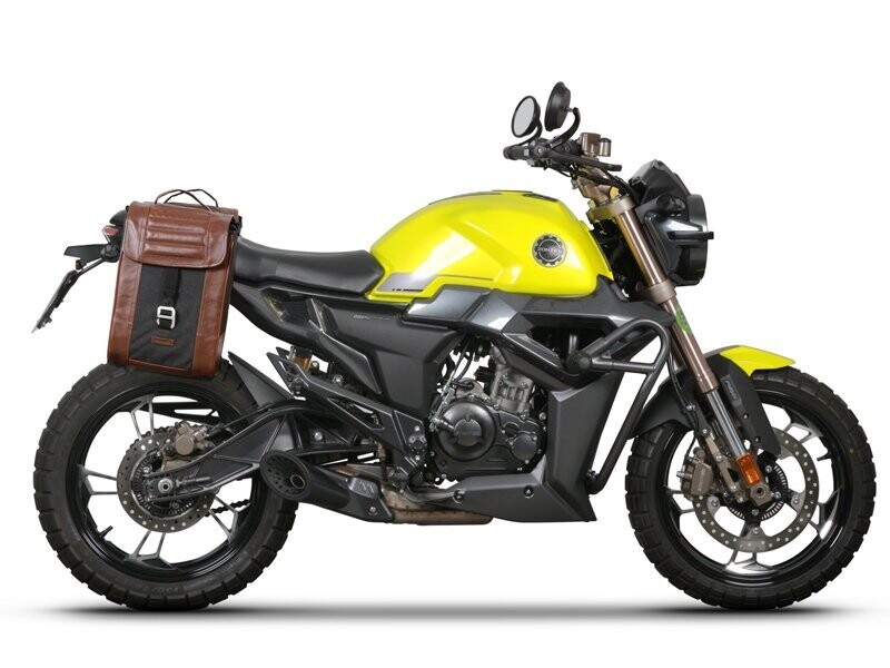 ZONTES G1/X/SCRAMBLER 125 (20-23) SHAD SR38 CAFE Satteltaschen Set 2x10L braun / schwarz re u.li und Träger ZONTES G1/X/SCRAMBLER 125 (20-23) SHAD SR38 CAFE Satteltaschen Set 2x10L braun / schwarz re u.li und Träger