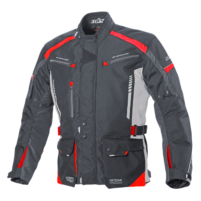 BÜSE Torino II Textiljacke schwarz/rot
