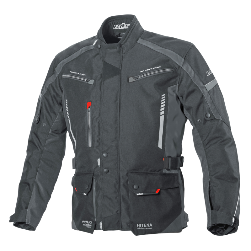 BÜSE Torino II Textiljacke schwarz oder schwarz/gelb