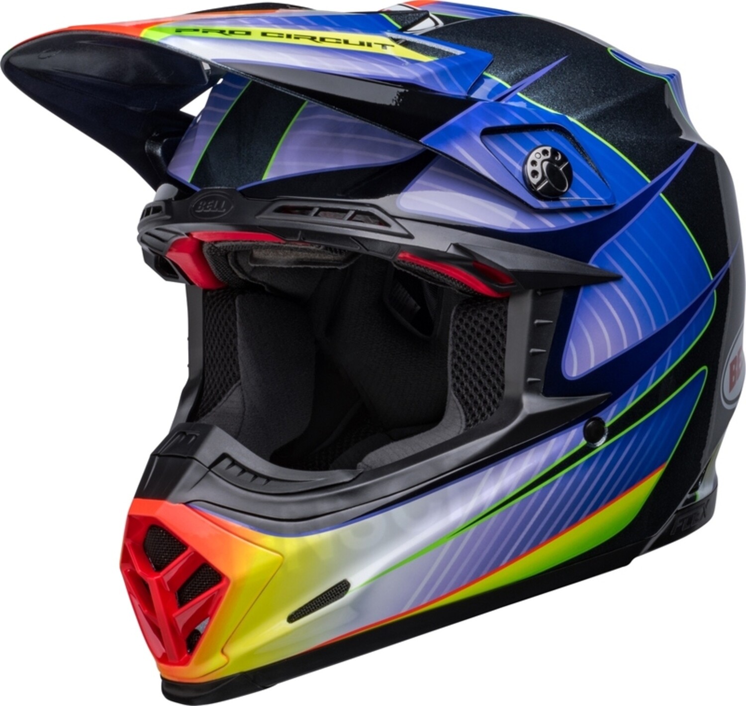 BELL Moto-9s Flex Pro Circuit 23 Helm - Silber Metallic Flake