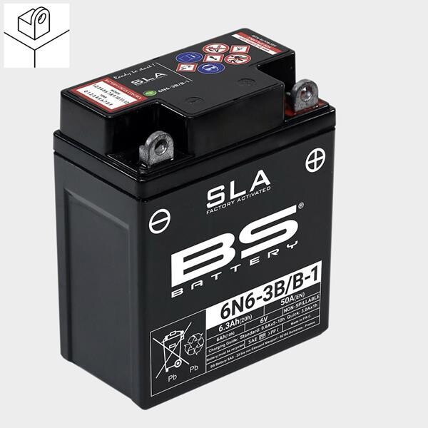BS Batterie 6N6-3B/B-1 SLA startbereit Für Honda XL250/YamahaDT 125/XT250/DT400/XT500 BS Batterie 6N6-3B/B-1 SLA startbereit Für Honda XL250/YamahaDT 125/XT250/DT400/XT500