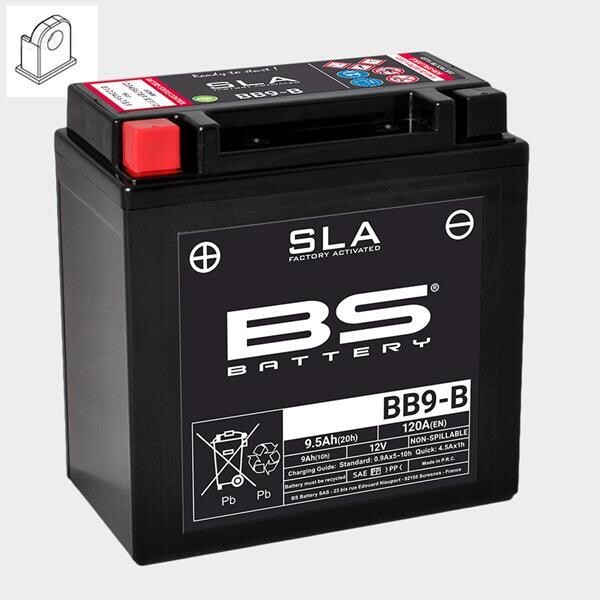 BS Batterie BB9-B SLA startbereit BS Batterie BB9-B SLA startbereit