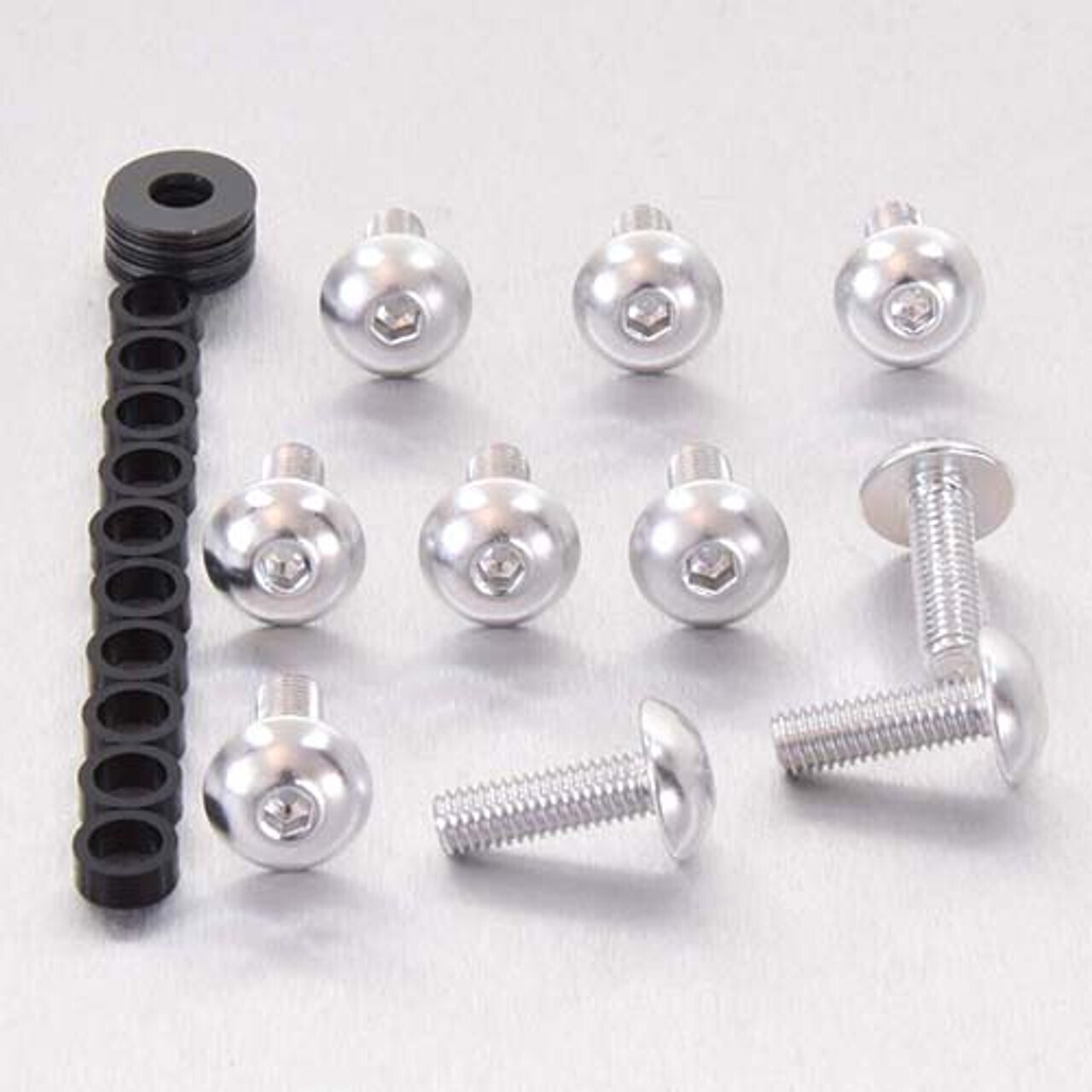 Pro-Bolt Verkleidungsschrauben Linsenschrauben Alu silber M5 x (0.8mm) x 16mm Paket x 10