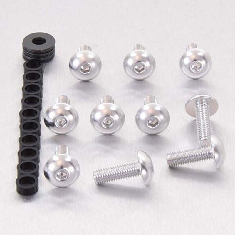 Pro-Bolt Verkleidungsschrauben Linsenschrauben Alu silber M5 x (0.8mm) x 16mm Paket x 10