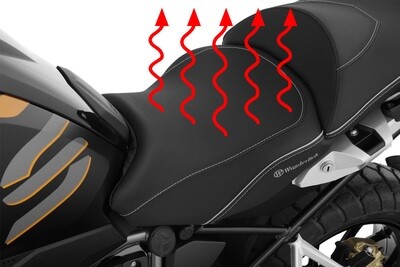 Wunderlich Fahrer Sitzbank AKTIVKOMFORT - mit Sitzheizung Smart Plug & Play - schwarz - Standard  für R 1250 GS / R 1250 GS Adventure