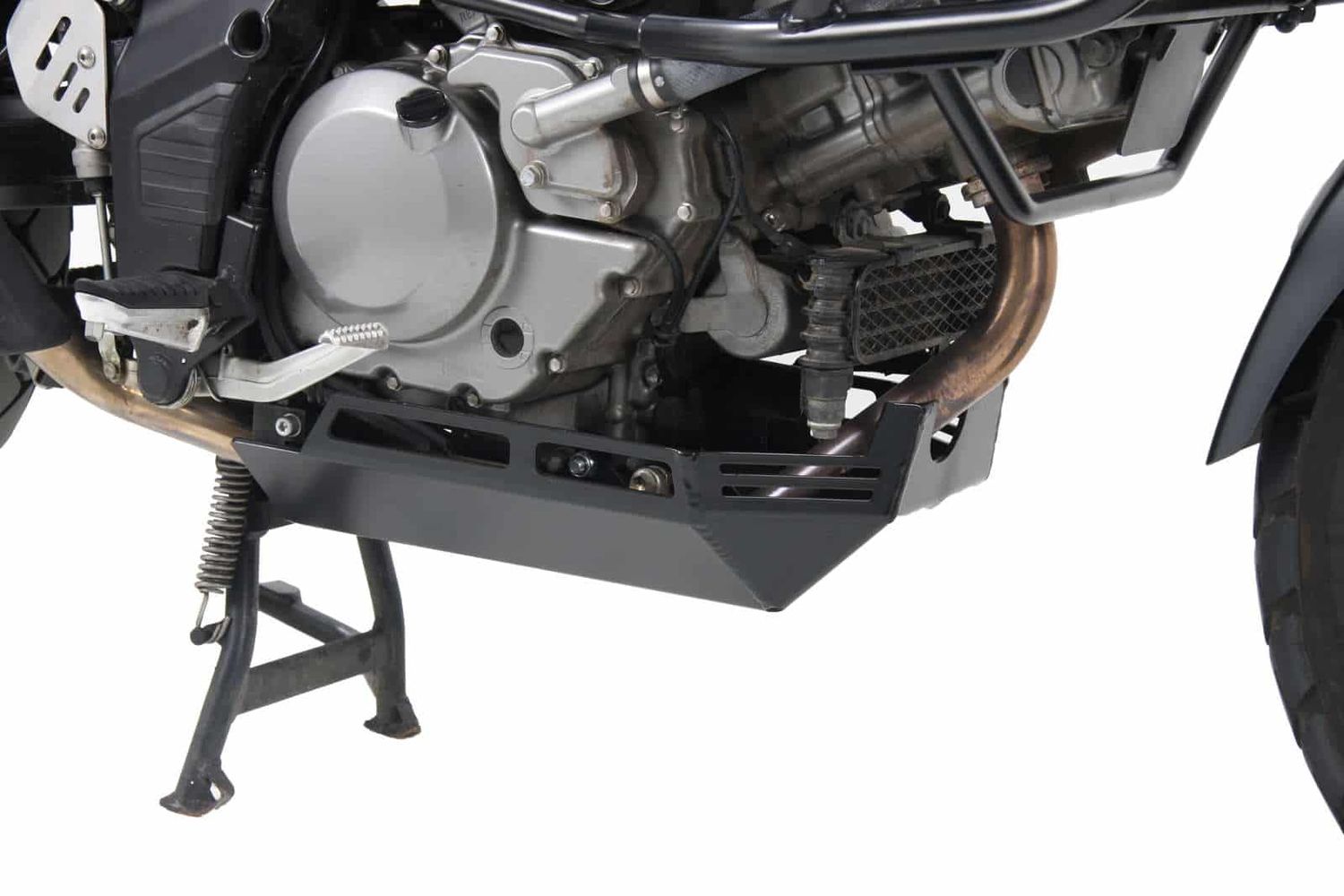 Hepco&Becker Suzuki V-Strom 650 (2004-2011) Motorschutzplatte aluminium / schwarz