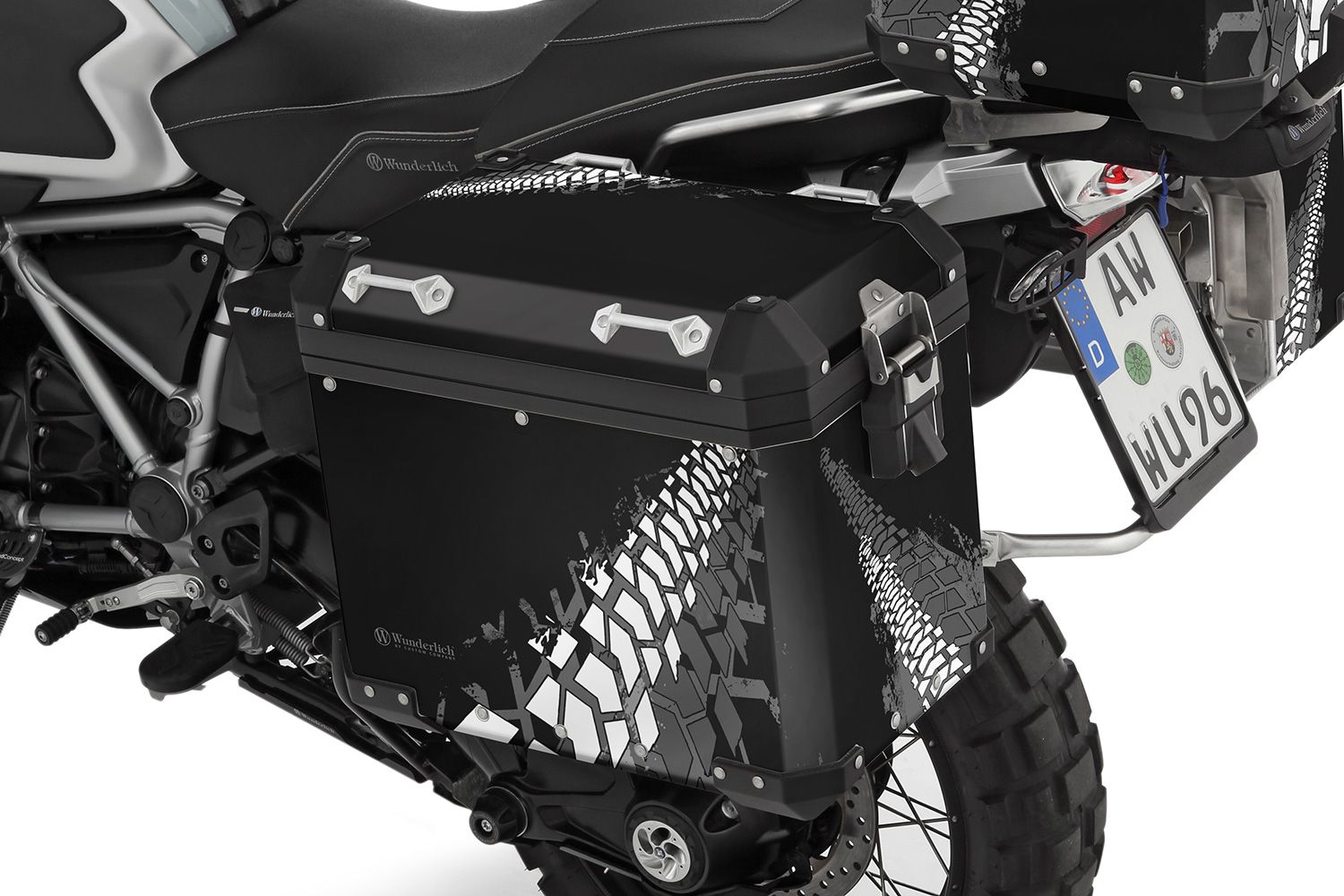 Wunderlich Exklusiver Dekorsatz für original Aluminium Koffer – Design Edition - Track II