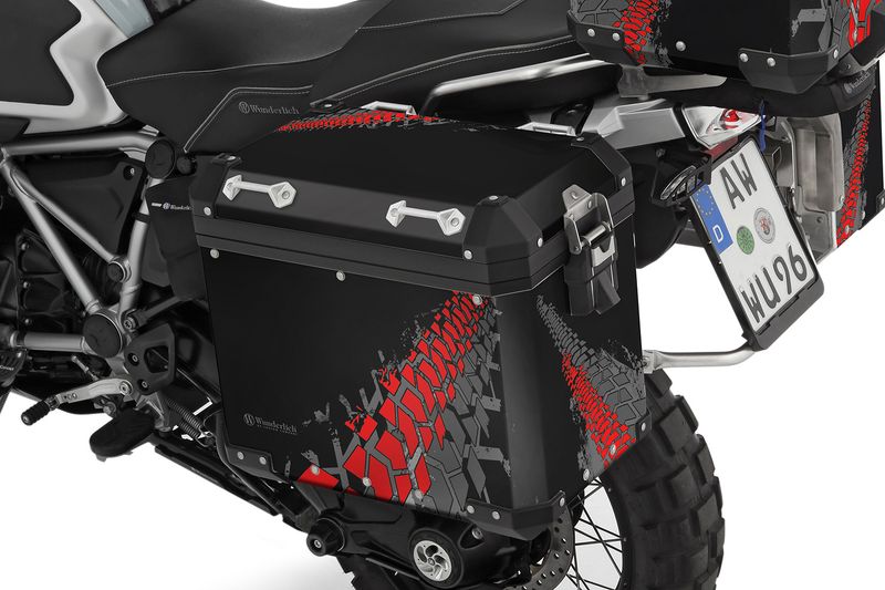 Wunderlich Exklusiver Dekorsatz für original Aluminium Koffer – Design Edition - Track III