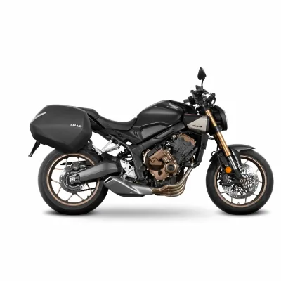 HONDA CB650R/CBR650R / E-Clutch (24 - > )  SHAD SH36 Carbon Koffer System 2x36 Liter inkl. Kofferträger
