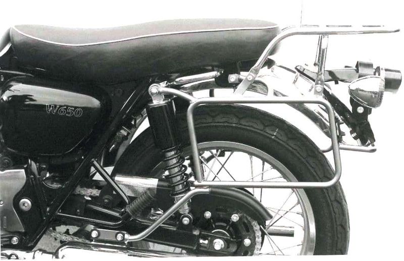 Hepco&Becker Komplettträgerset chrom für Kawasaki W 650 (1999-2006)/W 800 (2011-2016) Hepco&Becker Komplettträgerset chrom für Kawasaki W 650 (1999-2006)/W 800 (2011-2016)