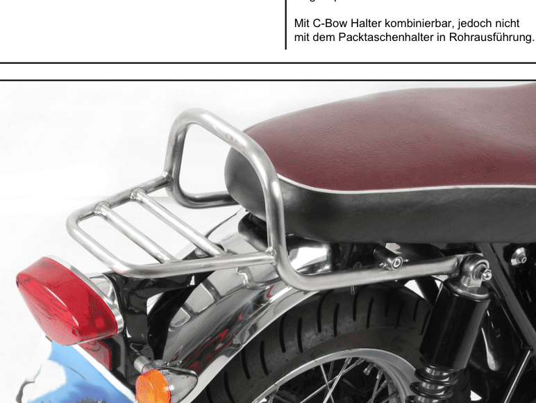 Hepco&Becker Rohrgepäckbrücke chrom für Kawasaki W 650 (1999-2006)/W 800 (2011-2016) Hepco&Becker Rohrgepäckbrücke chrom für Kawasaki W 650 (1999-2006)/W 800 (2011-2016)