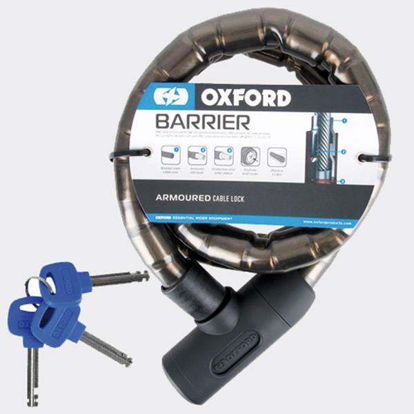 Oxford Absperrschloss Barrier smoke 1,5m x 25mm