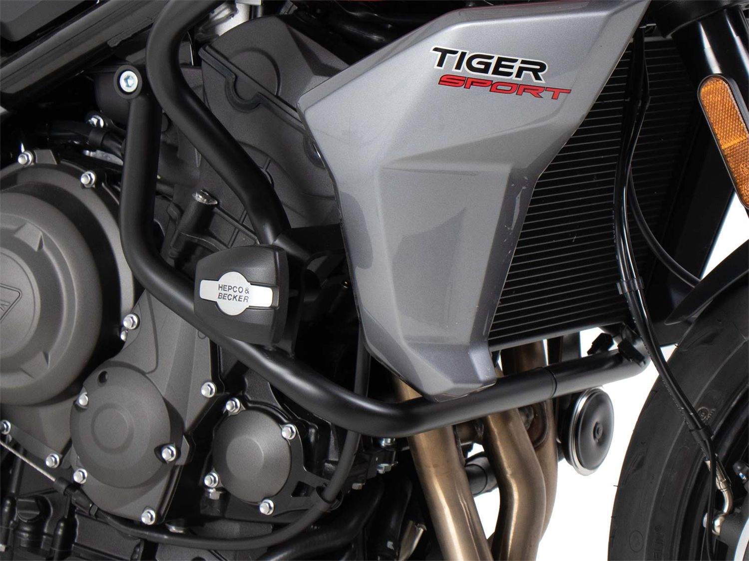 Hepco&Becker Motorschutzbügel schwarz inkl. Protection Pads für Triumph Tiger Sport 660 (2022-)
