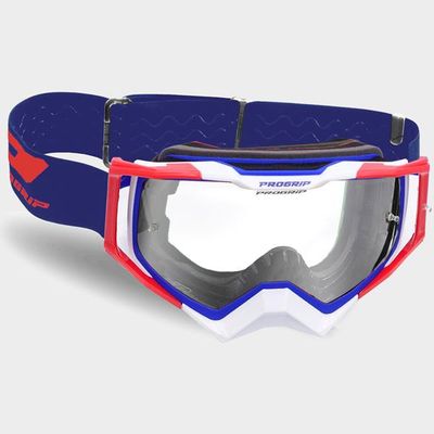 ProGrip MX-Brille 3309 blau/rot/weiß