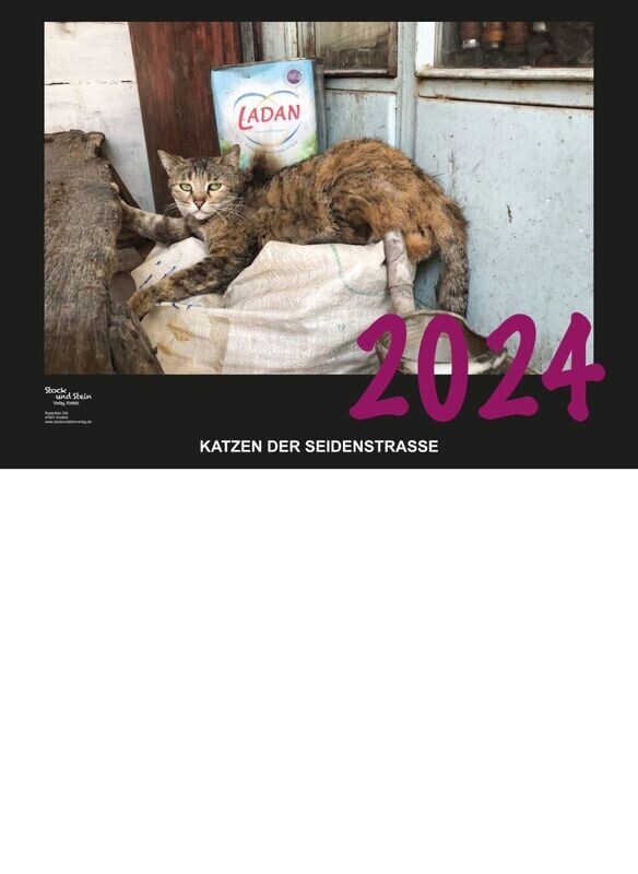 "Katzen der Seidenstraße 2024" Wandkalender