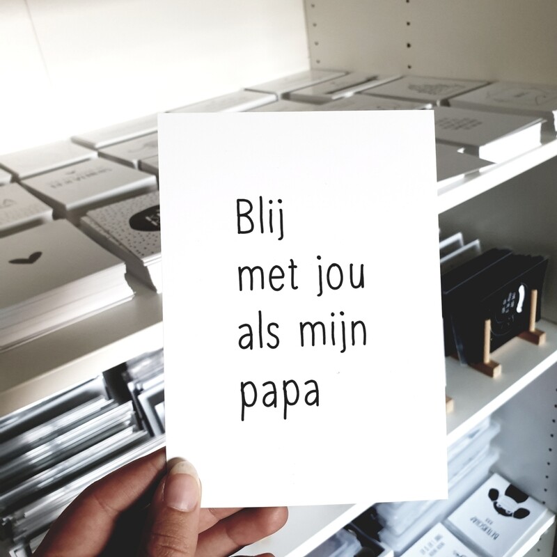 Kaart Blij met jou als papa Kaart Blij met jou als papa