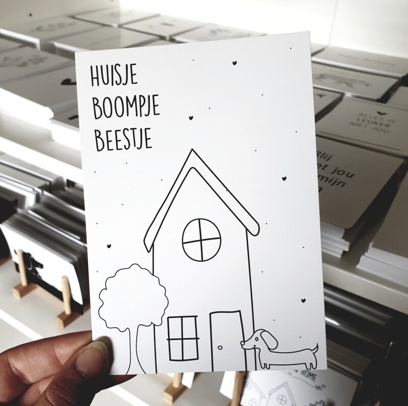 Kaart Huisje Boompje Beestje Kaart Huisje Boompje Beestje