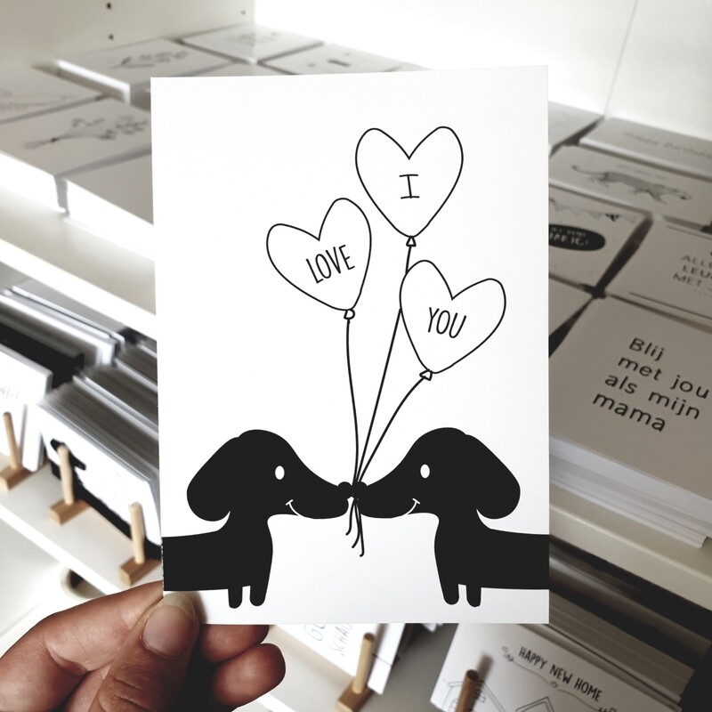 Kaart Teckels Liefde Kaart Teckels Liefde