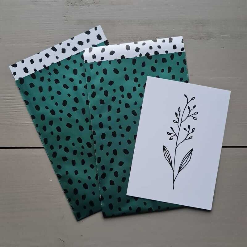 Kado inpak zakjes Metallic groen 4 STKS