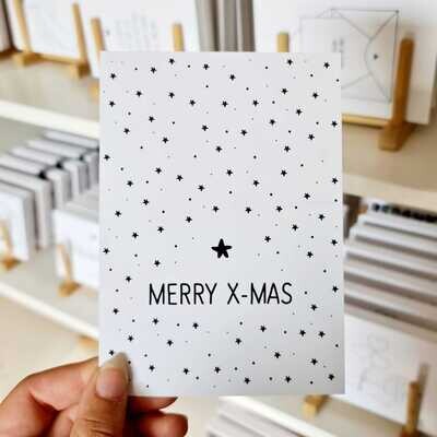 Kaart Kerst Sterren Kaart Kerst Sterren