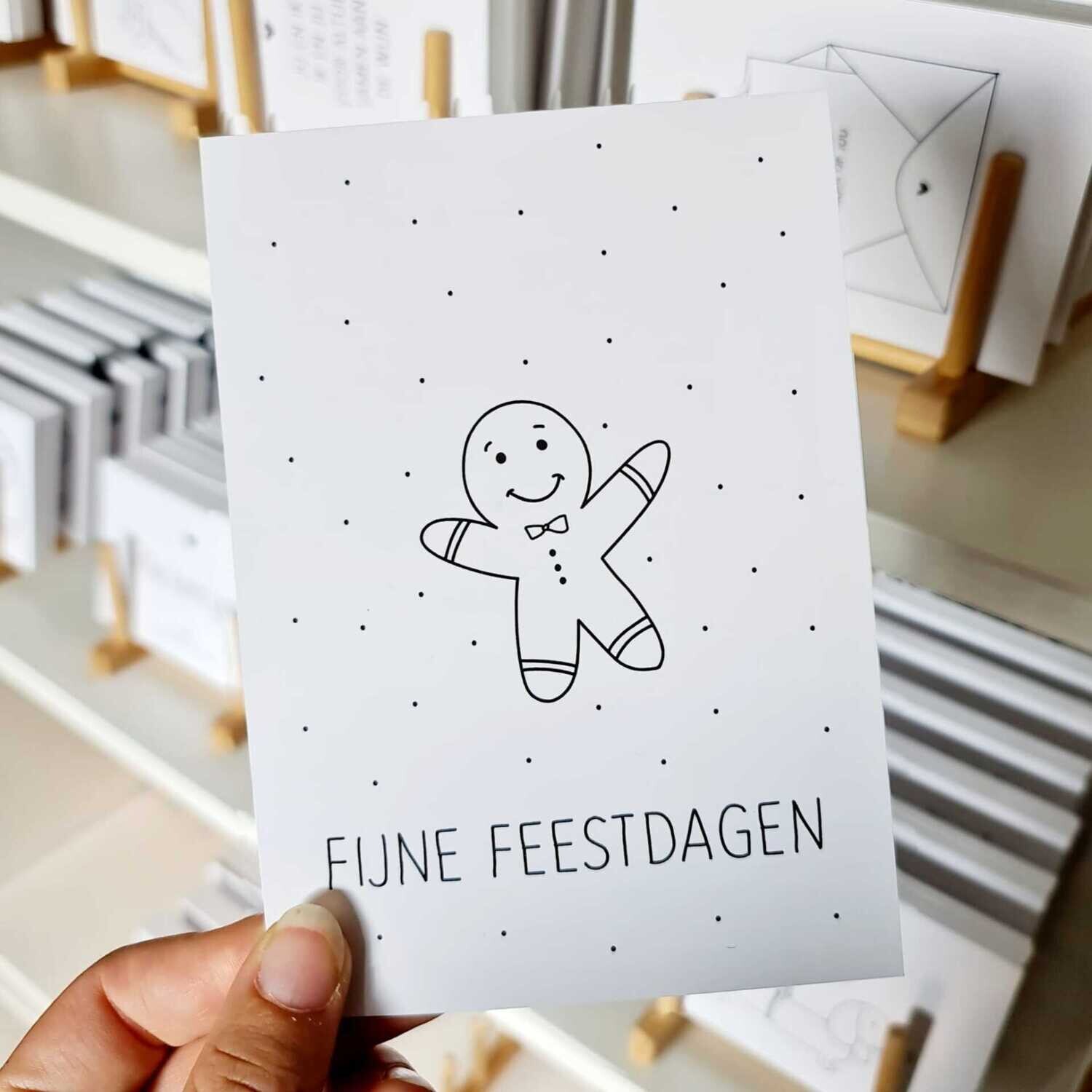 Kaart Kerst Koekje Kaart Kerst Koekje