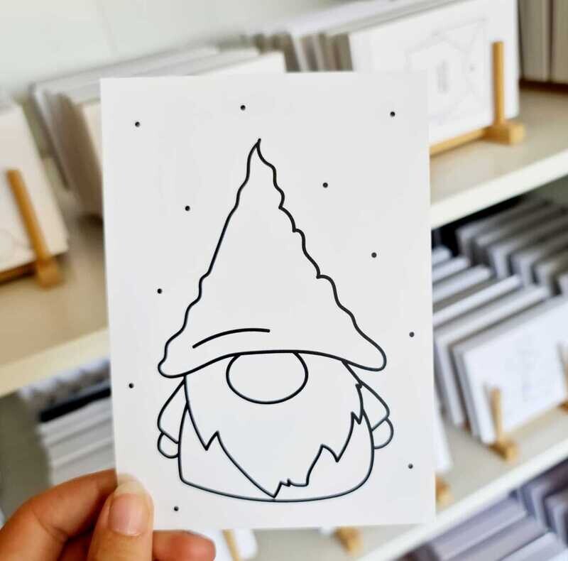 Kaart Kerst Gnome