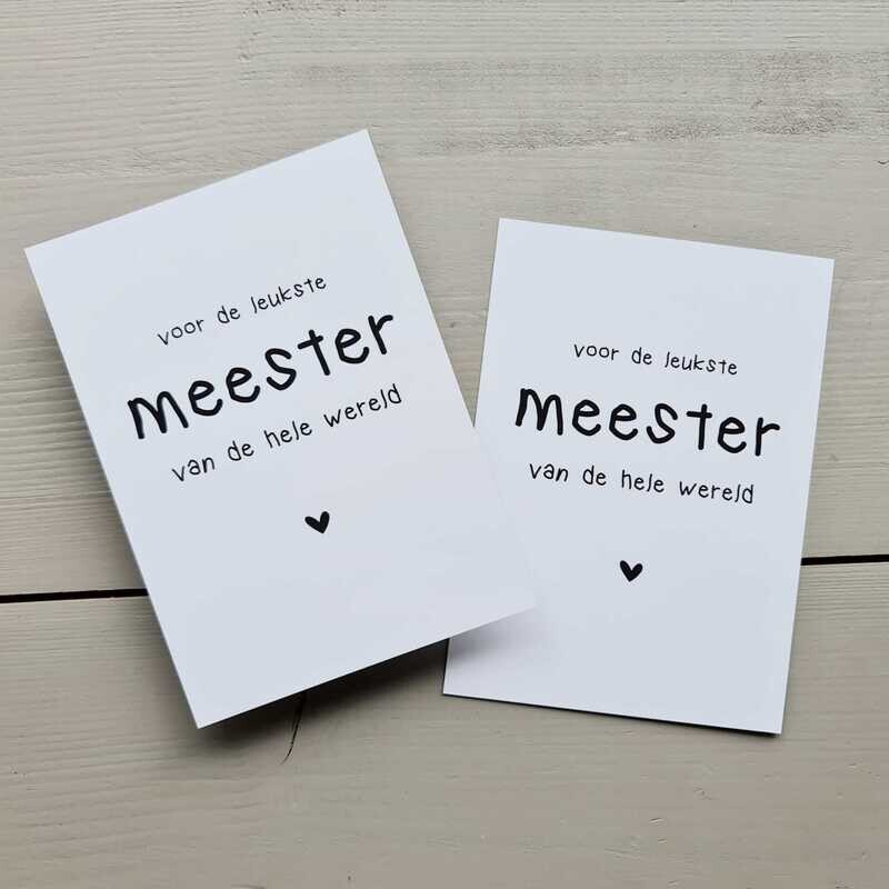 Kaart Leukste Meester Kaart Leukste Meester