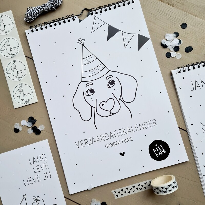 Verjaardag kalender honden editie Verjaardag kalender honden editie