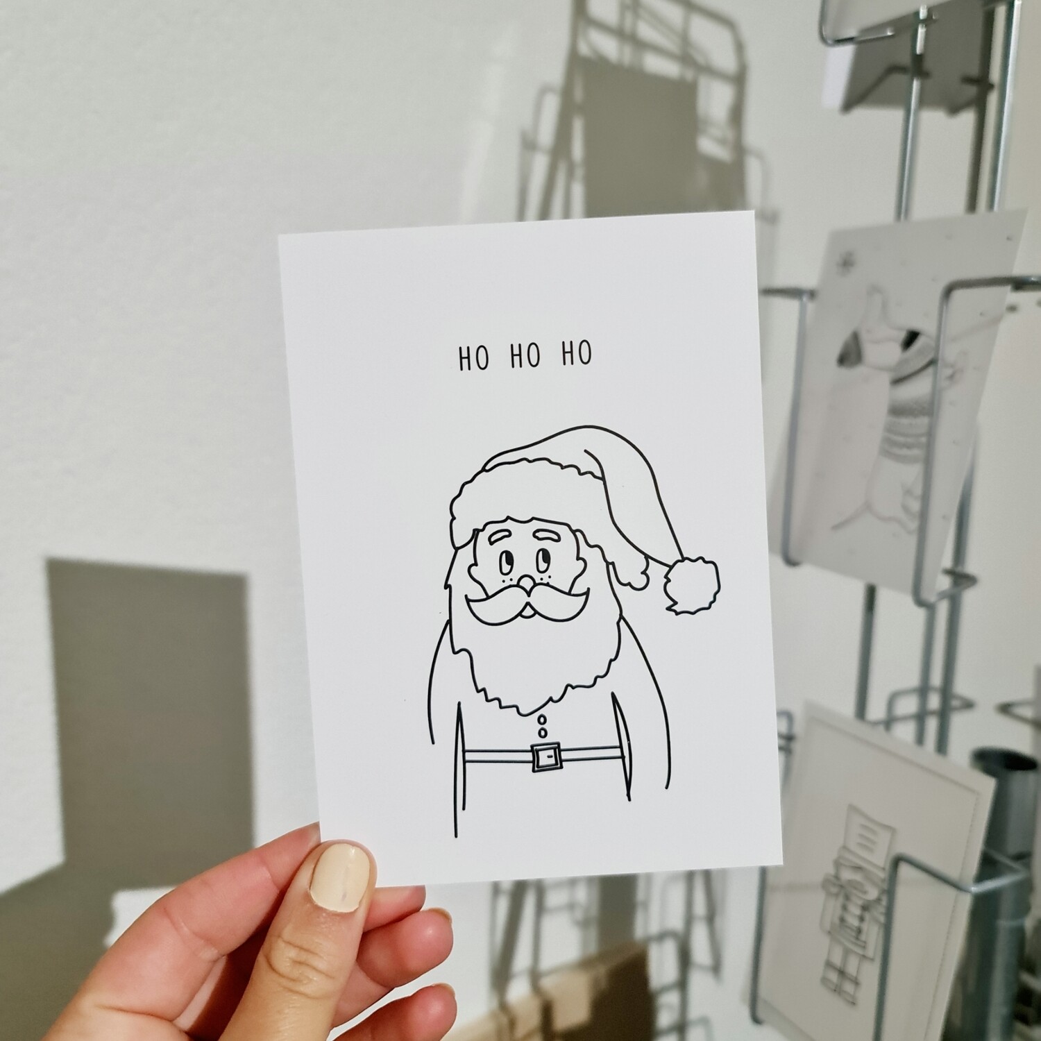 Kaart Kerst Kerstman Ho Ho Ho Kaart Kerst Kerstman Ho Ho Ho