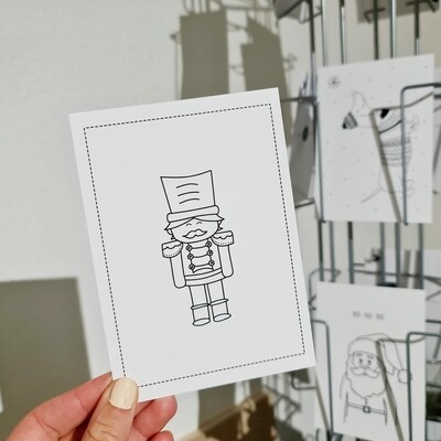 Kaart Kerst Notenkraker Kaart Kerst Notenkraker