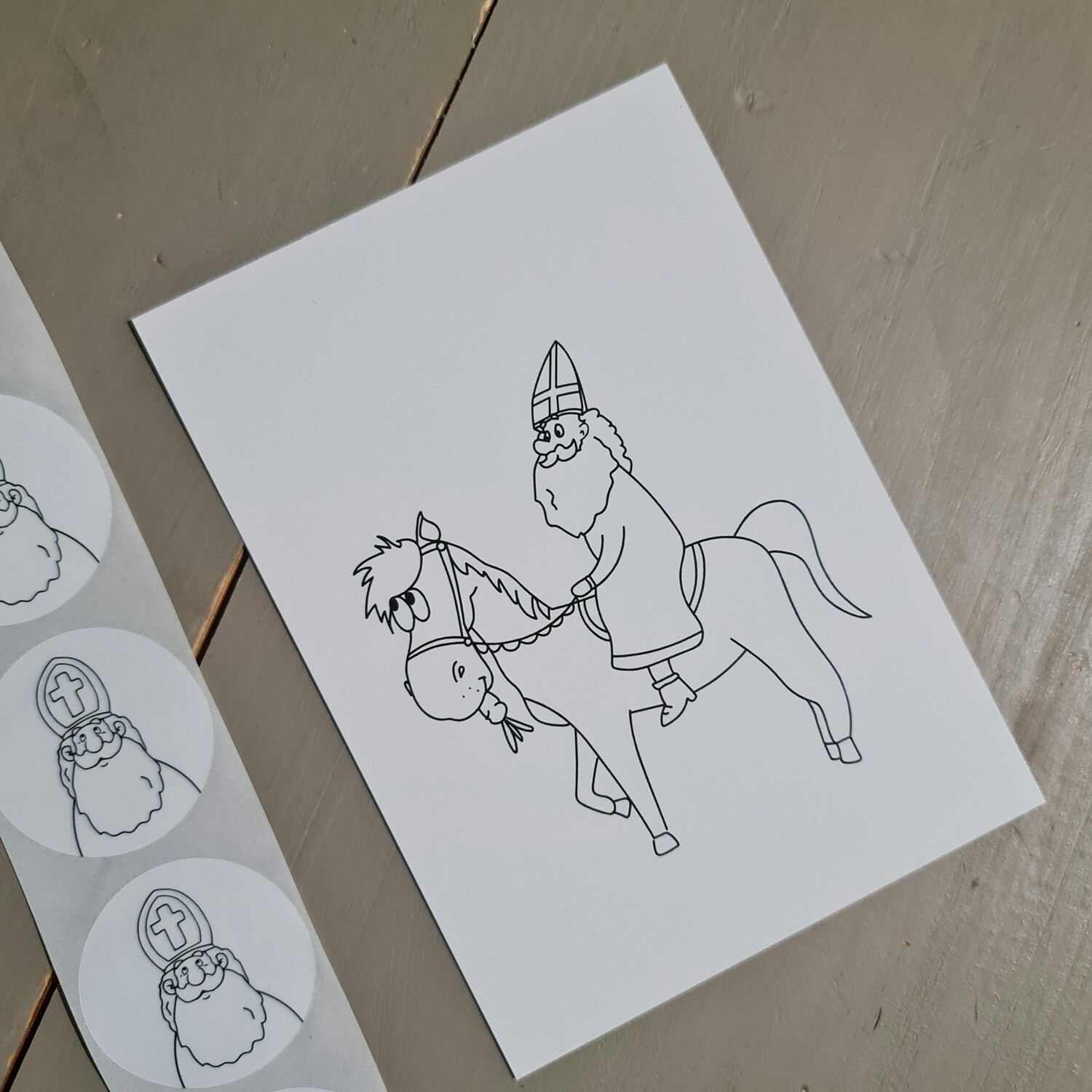 Kaart Sinterklaas op Paard