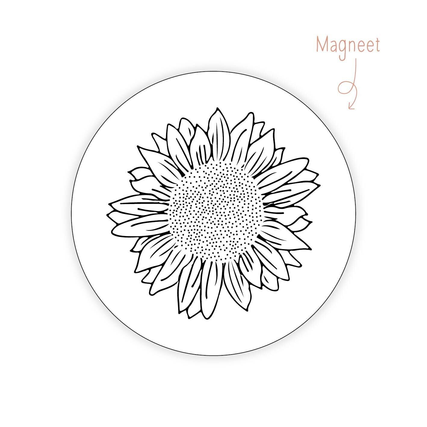 Magneet Zonnebloem