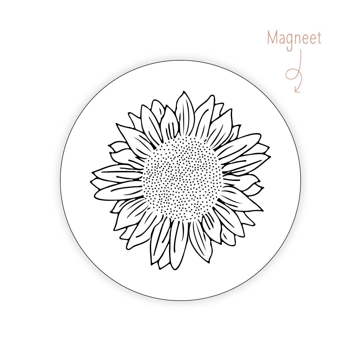 Magneet Zonnebloem